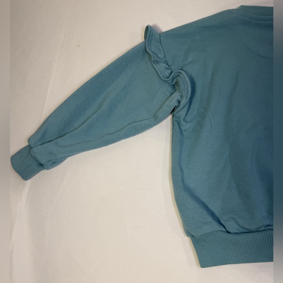 Nike Girls Outfit Set XS 4 Sweatshirt Top & Floral Flare Leggings Pants Logo - Picture 9 of 14